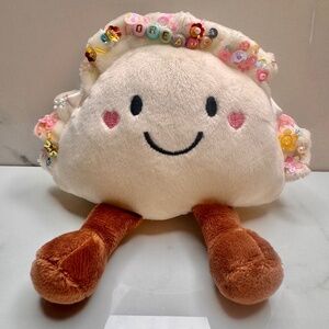 Dumpling Plush Jelly Style with flowers and more sequins